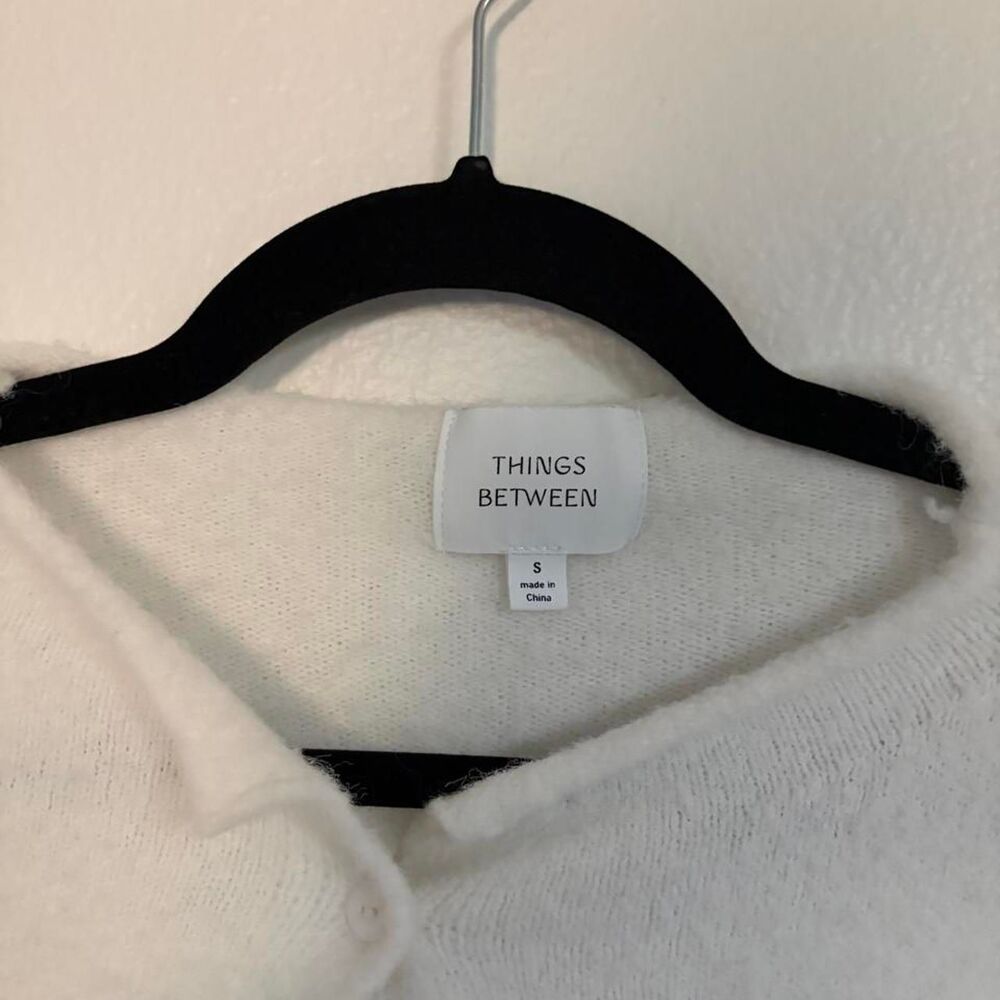 Things Between Women's White and Cream Cardigan - Picture 5 of 8
